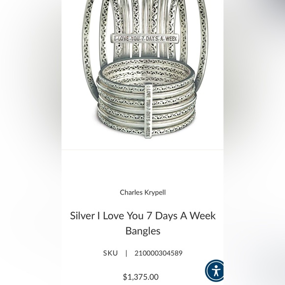 Charles Krypell I love You 7 Days a Week Bracelet - Picture 6 of 6